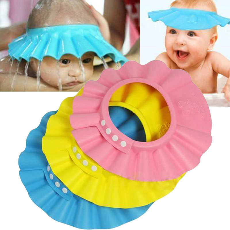 Baby Products For Bathing - 3 Kolory Dziecięca Regulowana Bezpieczna Czapka