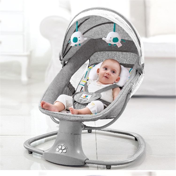 Baby Swing Bouncer - Fotel bujany z muzyką Bluetooth pilot