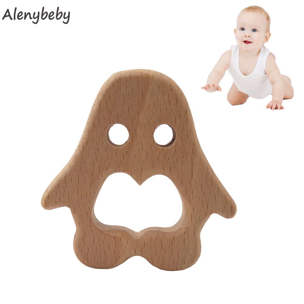 Baby Products Eco Friendly - Organiczny gryzak dla niemowląt buk drewniany